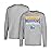 Ultra Game NBA Official Mens Super Soft Supreme Long Sleeve T-Shirt - Unisex, Golden State Warriors, Heather Gray, XX-Large