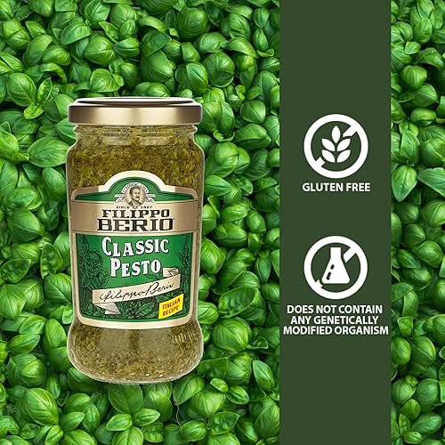 Miniatura 30 de Filippo Berio Pesto, Albahaca vegana, tarro de vidrio de 6.7 onzas