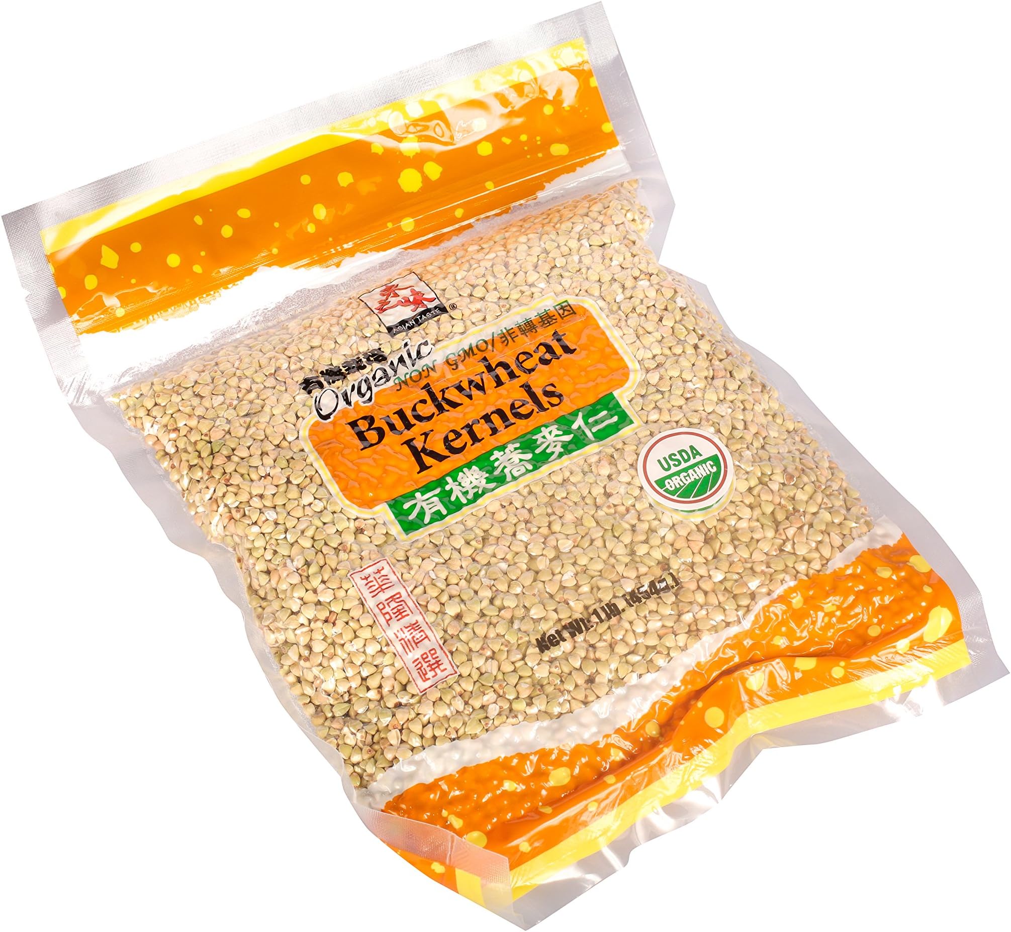 Asian Taste USDA Organic Buckwheat Kernels 1 pound NON GMO Vegan