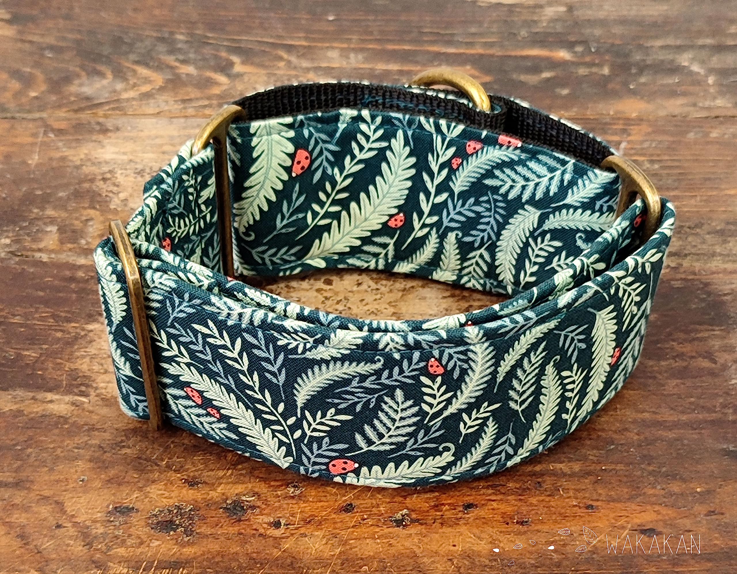 Collar Martingale Para Perro: LadyBug 2, Hecho a Mano en España por Wakakán