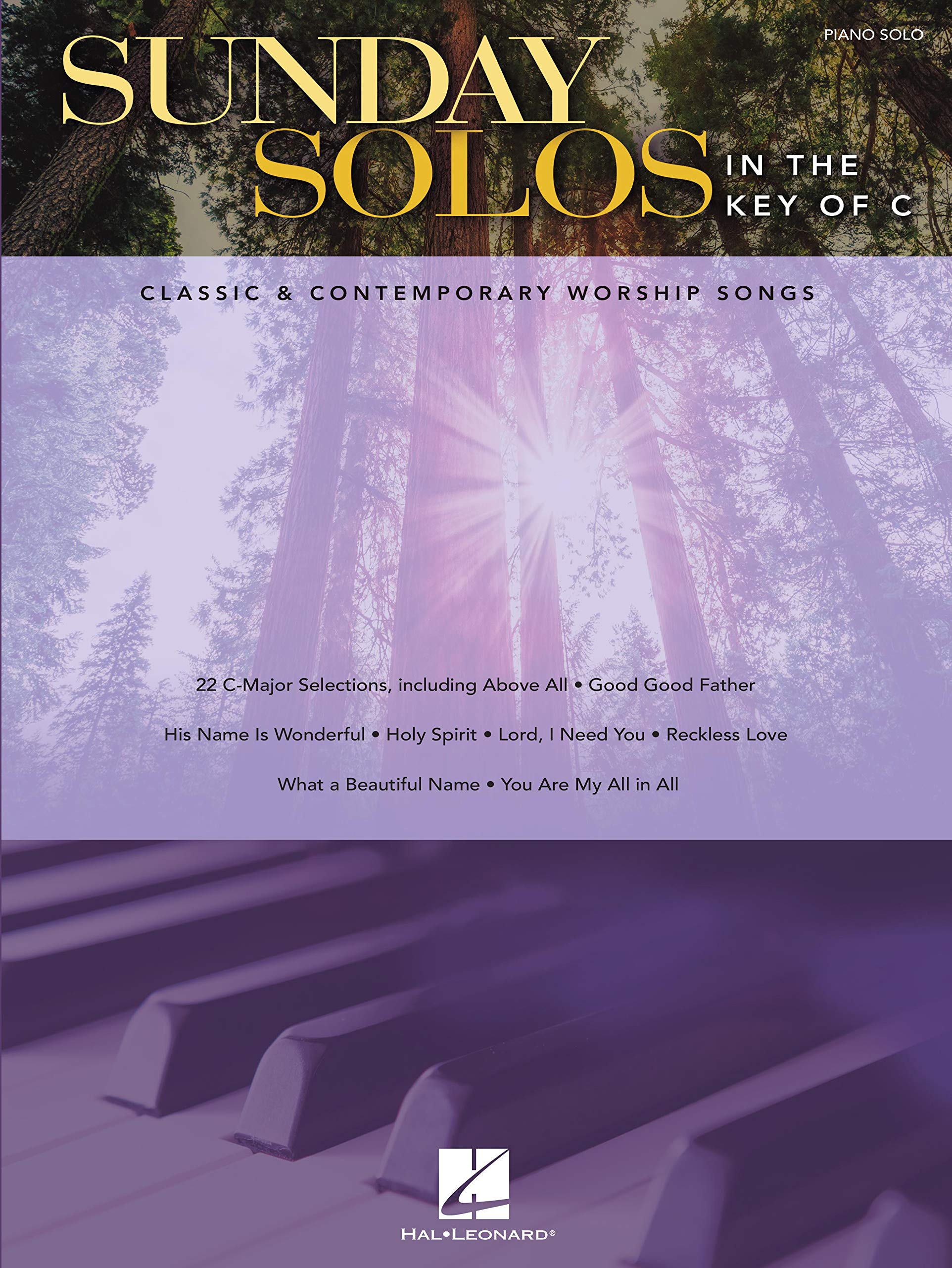 Recueil de louange Sunday Solos in the Key of C en Do majeur facile