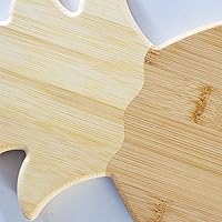 Vista 5 de Tabla Totally Bamboo de bambú para cortar y servir, en forma de caballo de mar, talla única , Pineapple