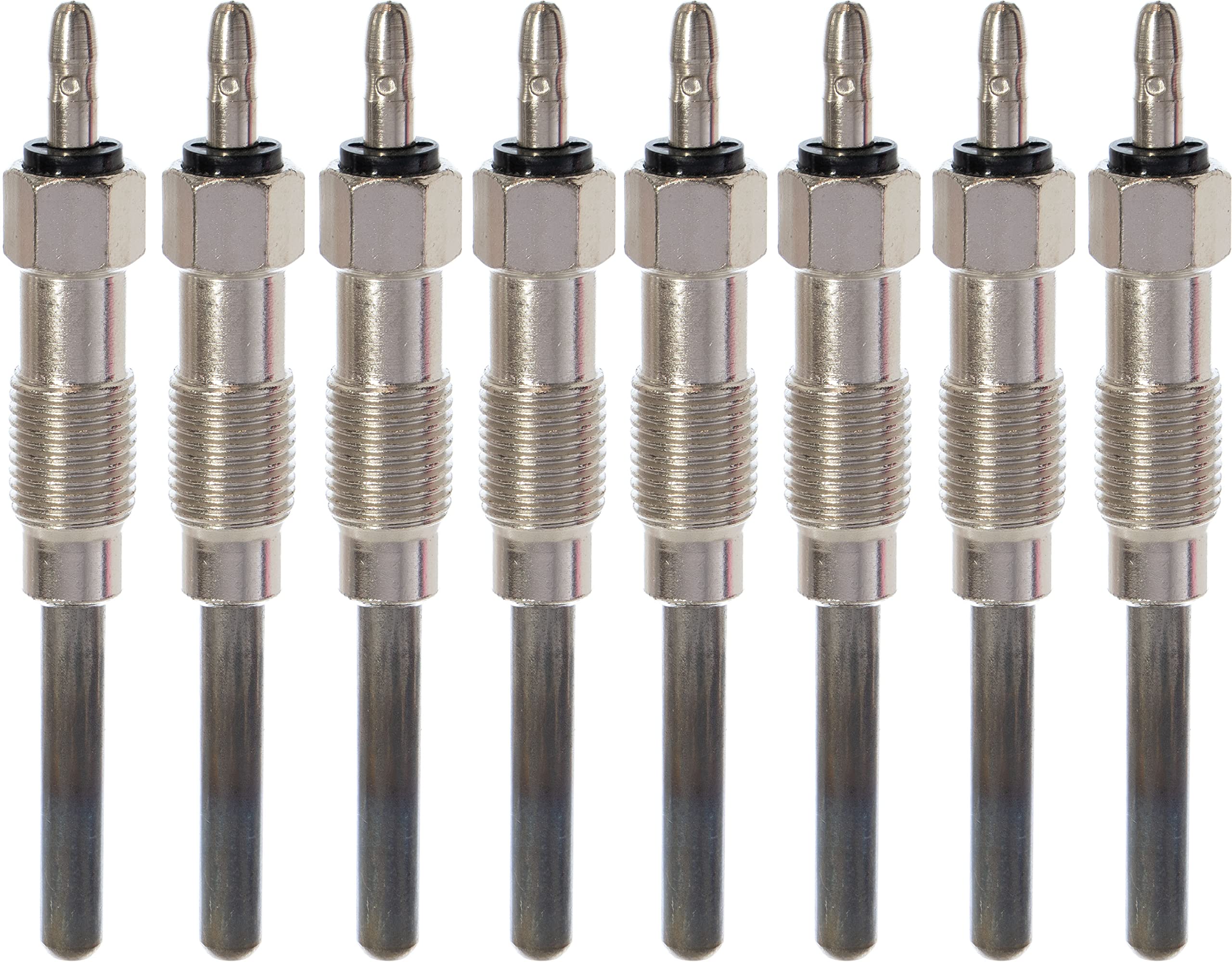 APDTY 159877 Diesel Glow Plug Kit 8pcs Humvee HMMWV Military 6.5L Or 6.2L Engine