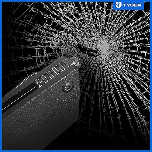 Miniatura 4 de Tyger K7 EDC Cuchillo de bolsillo plegable Hoja de acero negra lavada a la piedra de 154CM Mango G-10 TG-KF9C2898