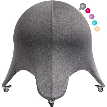 Seat Ball with Cover and Furniture Castors Office Office Chair Ergonomic