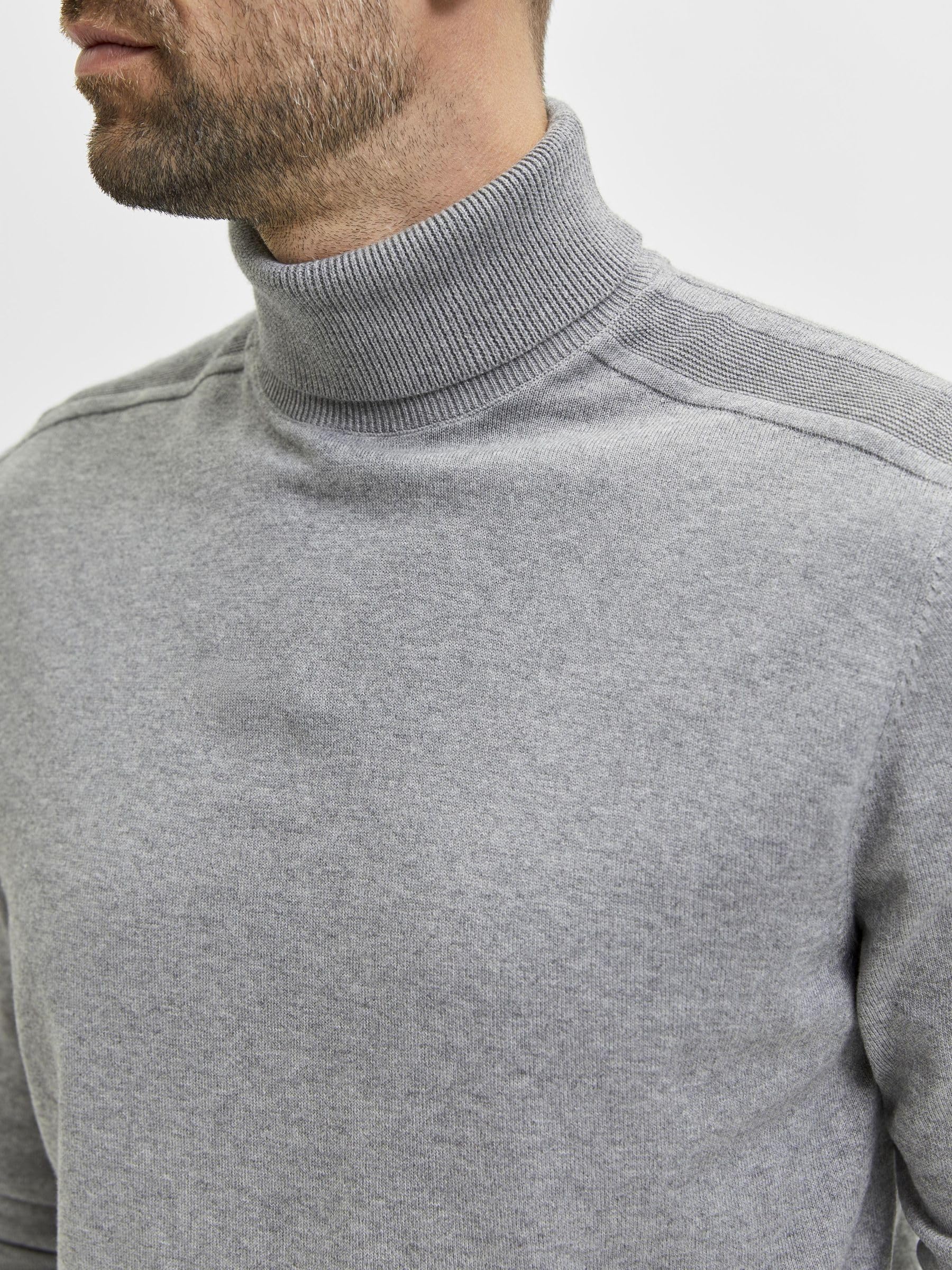 Selected Homme Male Pullover Langarm Rollkragen