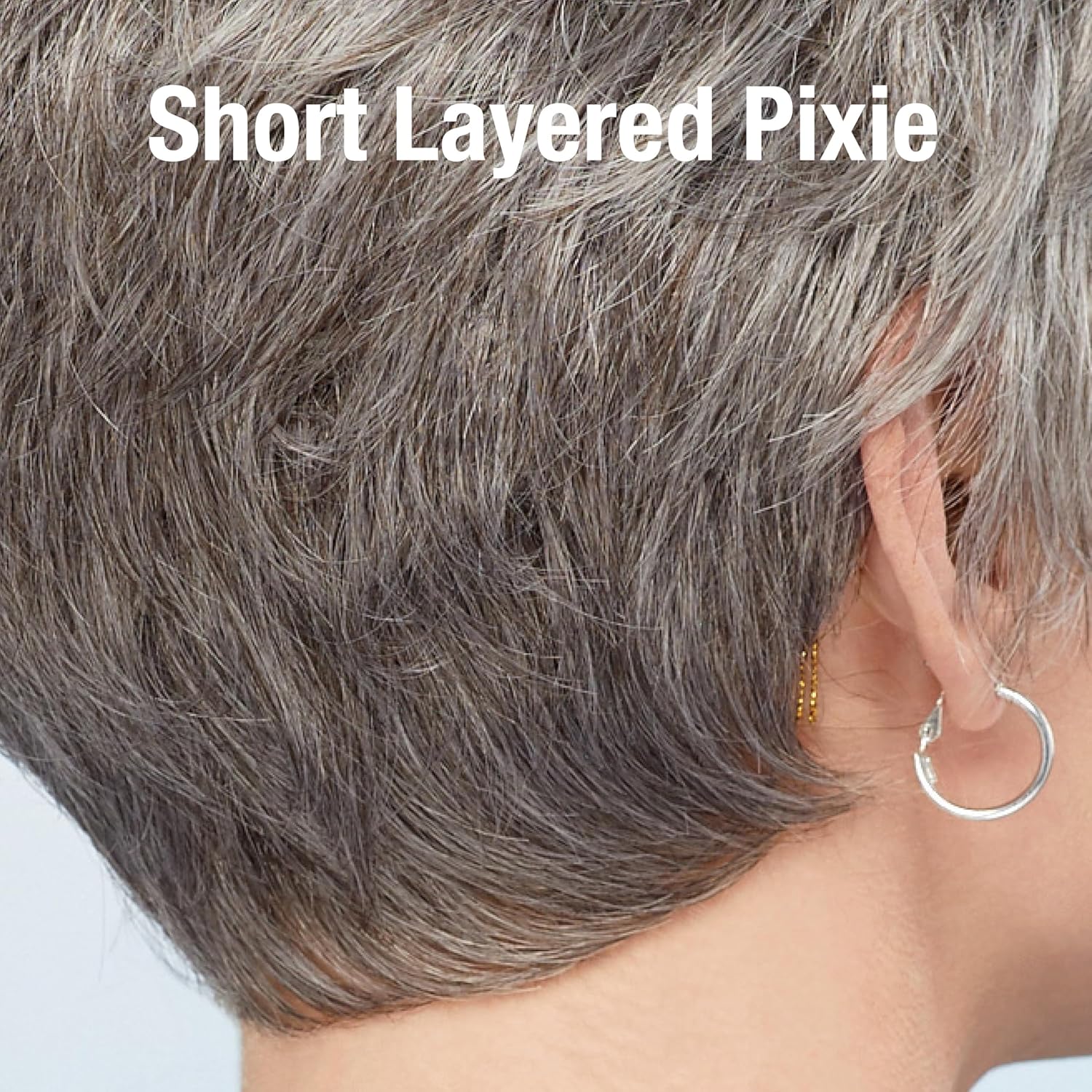 Paula Young CC Casey COOLCAP WhisperLite Wig Textured Pixie Wig with Breathable Cap and Shattered Bangs/Multi-Tonal Shades of Blonde, Silver, Brown and Red