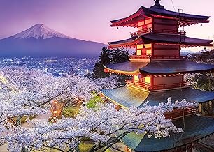 Adult Jigsaw Puzzle 1000 Pieces Fuji Cherry Blossoms 70 x 50 cm Puzzles for Adults Educational Game Challenge Toys 1000 Pieces Puzzles for Adults Children