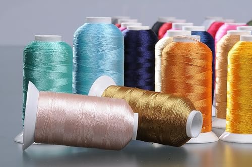 Miniatura 3 de 100 conos (1100 yardas cada uno) de hilos de bordado a máquina de poliéster compatibles con máquinas Brother Babylock Janome Singer Pfaff Husqvarna