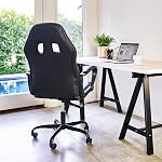 BestOffice Office Chair Desk Gaming Racing High Back Computer Task Swivel Executive Stool with Lumbar Support, Black