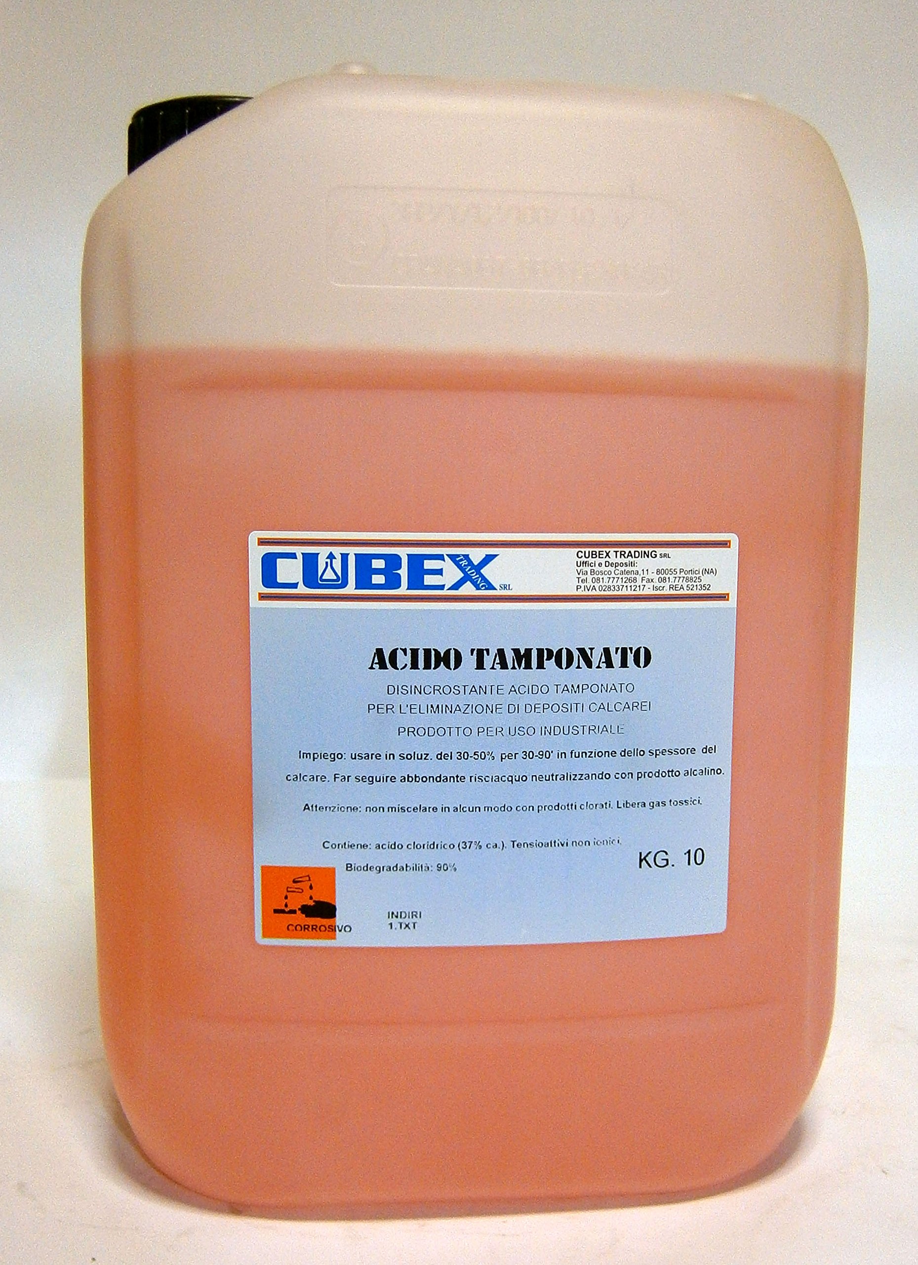 cubex professional Limpiador desincrustante para eliminar depósitos de cal Ácido tamponado 10 kg