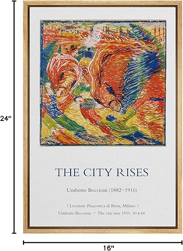 Miniatura 136 de IDEA4WALL - Lienzo enmarcado con impresión de arte abstracto listo para colgar en la pared de la sala y habitación Bs06-2103-famoso-m15