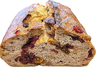 Amazon | 天然酵母 イチジク ＆ クランベリー 胡桃 ライ麦パン (ハーフサイズ) 米粉入り | 天然酵母パン　グリム | ハードパン 通販