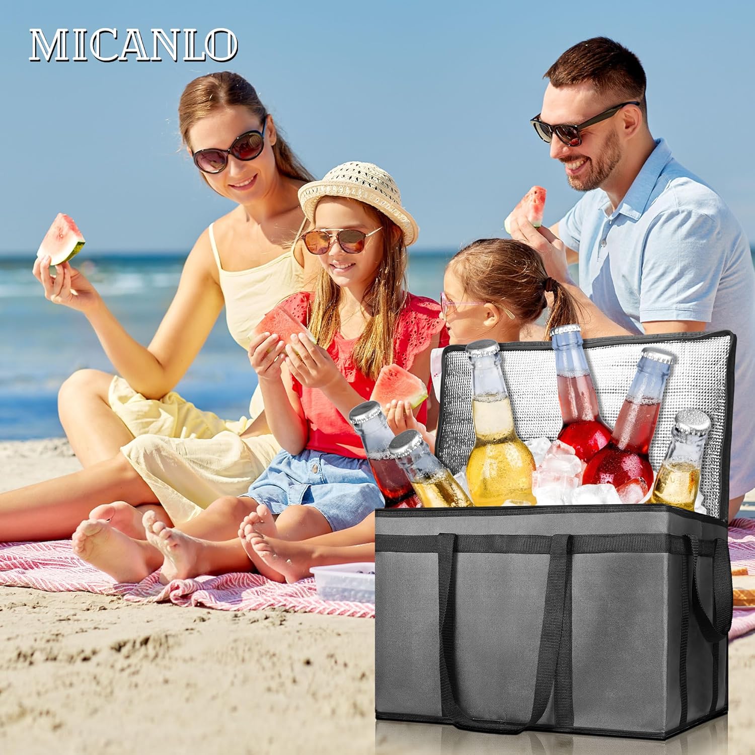 Insulated Food Delivery Bag, Commercial Grade Pizza Carrier for Hot and Cold Food, Large Reusable Catering Cooler Bag 22x15x14, Pizza Delivery Box for Uber Eats, Doordash Essentials - Image 9