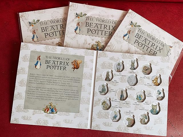 WS Beatrix Potter 50p Fifty Pence 15 Coin Hunt Album Folder 2016 - 2020