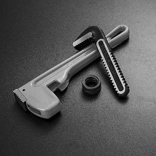 Miniatura 38 de DURATECH Llave de tubo recta de aluminio resistente de 36 pulgadas, llave de fontanería ajustable, forjada por gota, exceder el estándar GGG