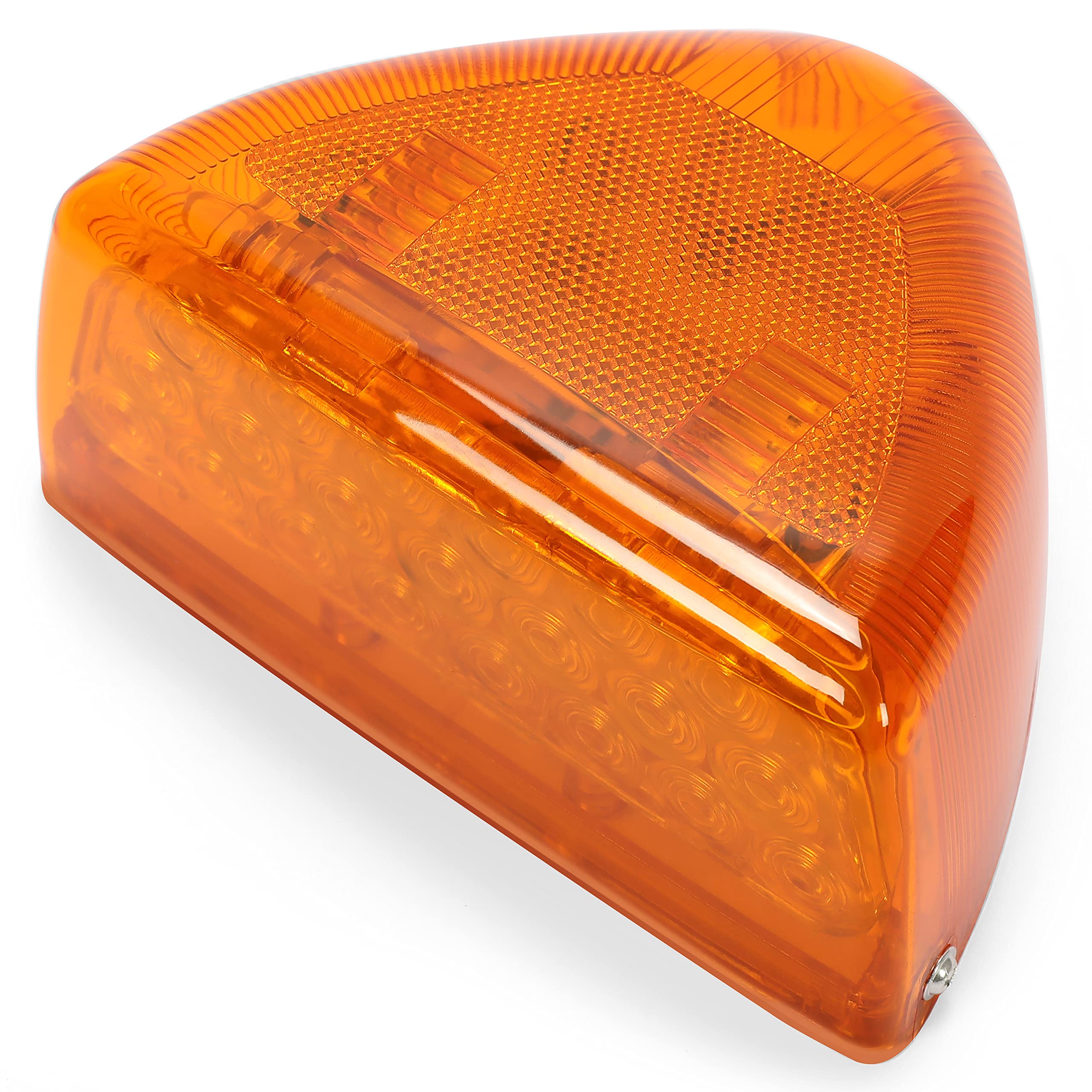HECASA31 LED Headlight Turn Signal Light Marker Light Running Light Compatible with Peterbilt 379 359 Amber Lens 1Pcs