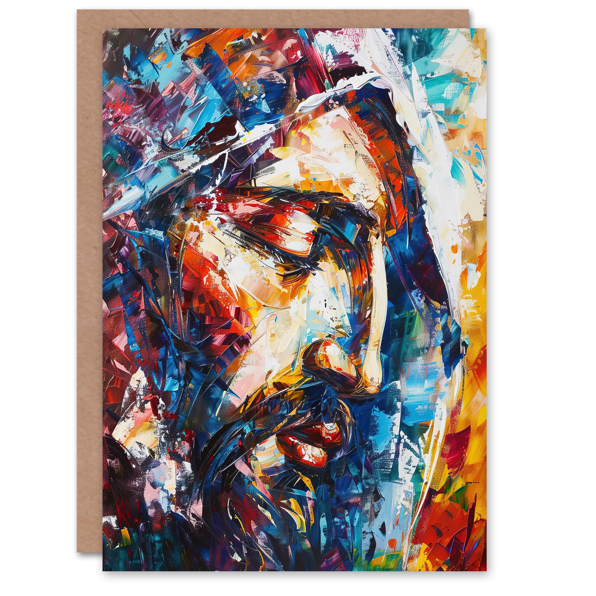 Artery8 Religious Painting Greeting Card Birthday Him Her