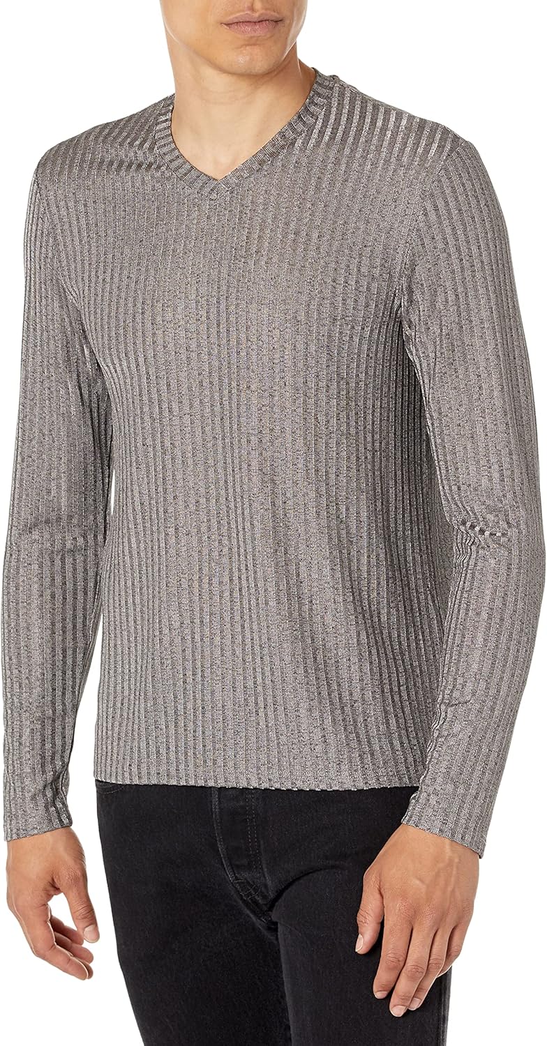 Guess Men's Long Sleeve Warehouse V Neck