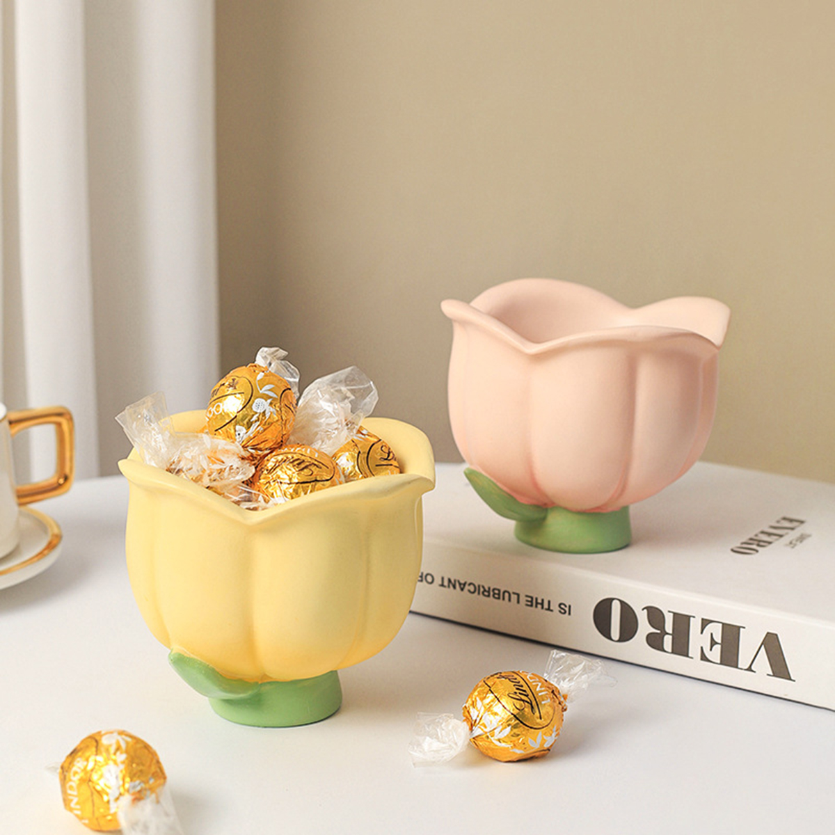 Amazon.com: JARPSIRY Cute Jewelry Dish Tray, Resin Flower Shaped