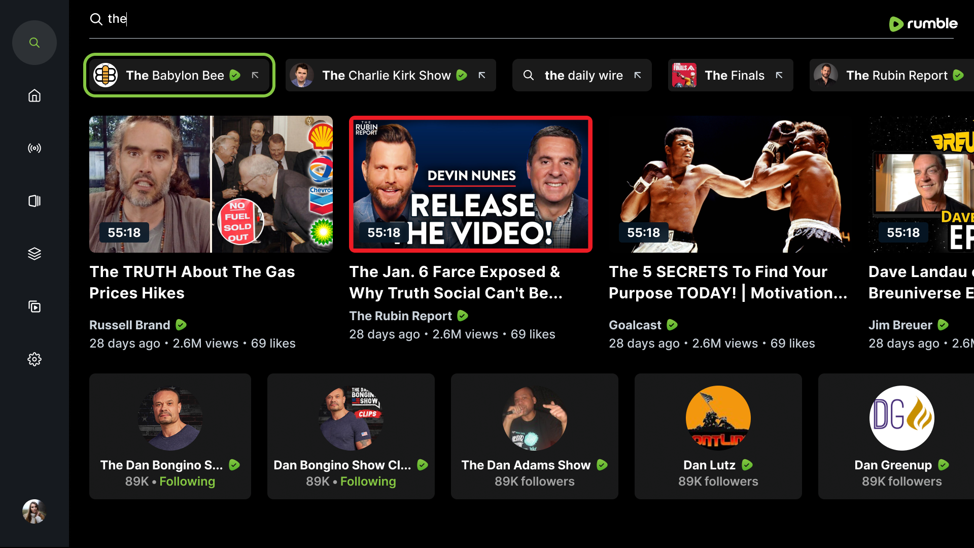 Rumble App on the Amazon Appstore