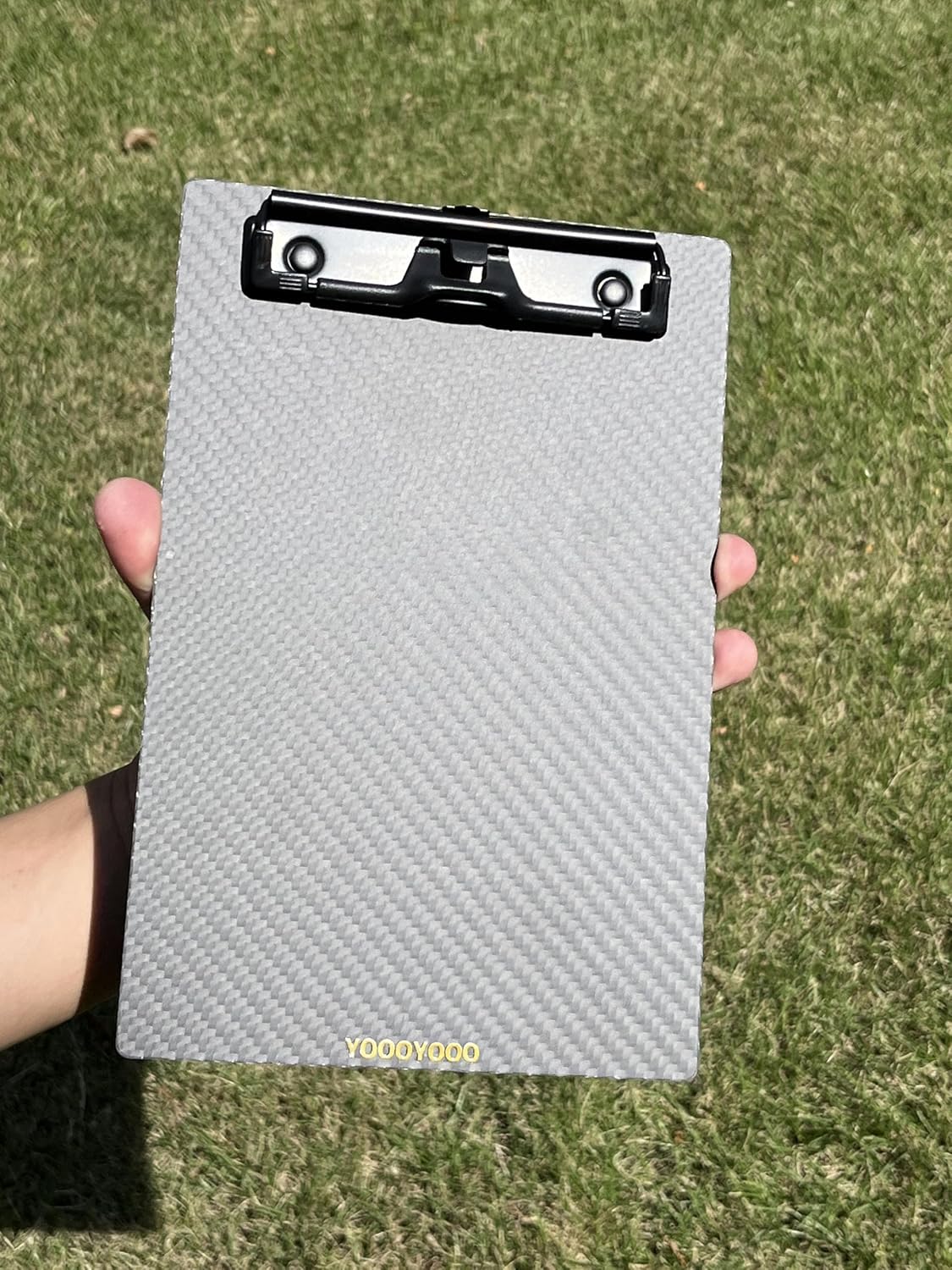 6.1 * 9.3 * 0.06inch A5 Half Letter Small Size Super Hard&Portable Carbon Fiber Clipboard with Hook&Pen Holder,Strong Low Profile Clip,Dry Carbon Clip Board,Writing Board,Note pad