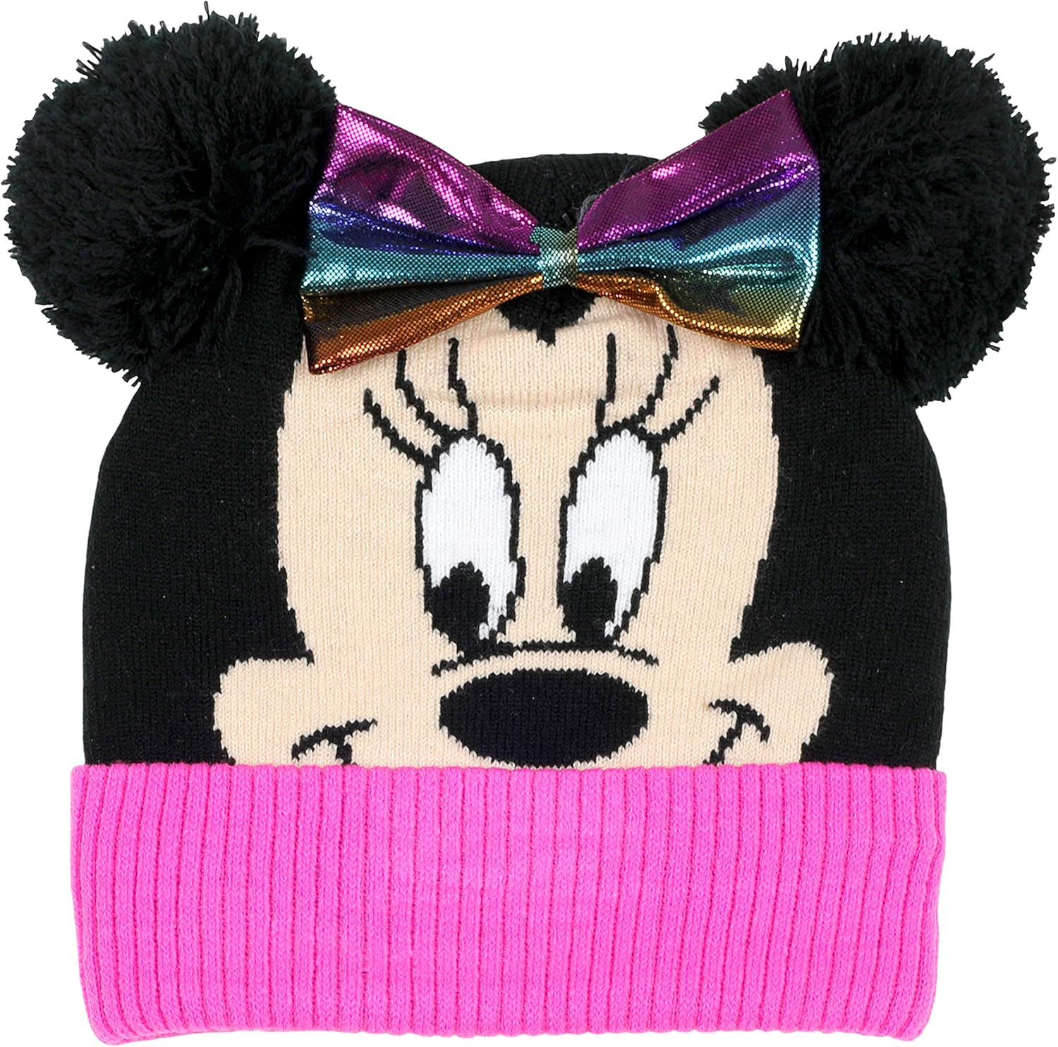 Disney Toddler Girls Minnie Mouse Winter Hat and Mitten Set, Age 2-4 years: Clothing, Shoes & Jewelry
