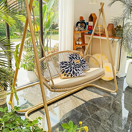 Miniatura 9 de Juego de 4 fundas de almohada decorativas de lino con estampado floral azul de 20 x 20 pulgadas, para exteriores e interiores, fundas de almohada