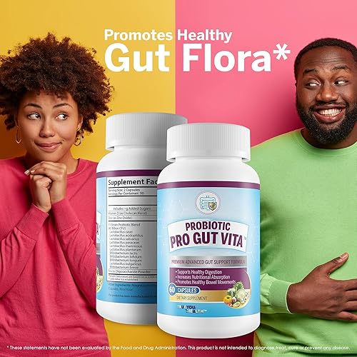 Miniatura 6 de Probiotic Pro Gut Vita - Fórmula probiótica y vitamínica para apoyar la salud intestinal, promueve la digestión saludable, la absorción de