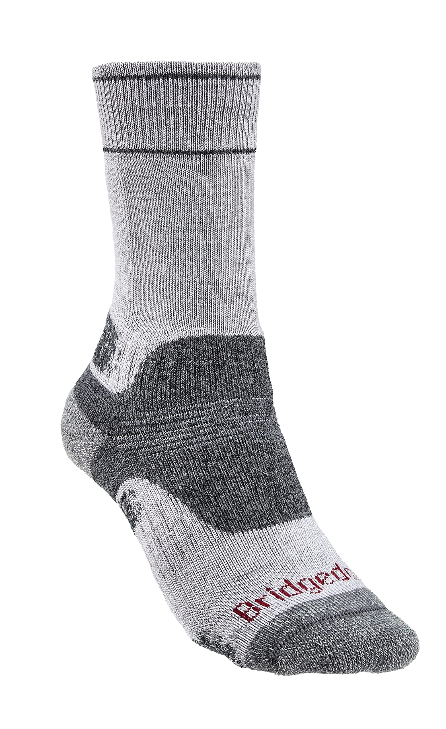 Bridgedale Socks Bridgedale Women's Midweight Merino Performance Hiking Crew SocksUk: 5-6.5Silver Grey from B&Q