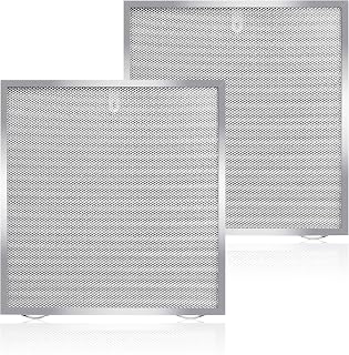 5 Layer Aluminum Grease Range Hood Filters with Stainless Steel Edge Compatible with Broan 97017415 S97017415 13-3/4 x 14 Inch 2 Pack
