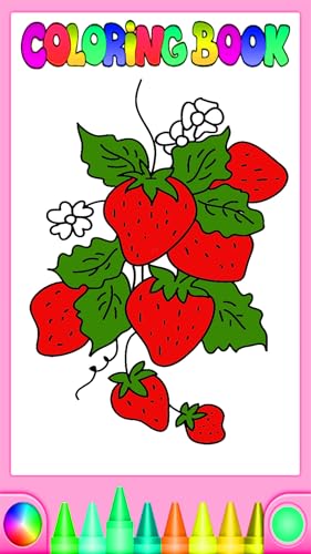 funny vegetables and Fruits Coloring Book