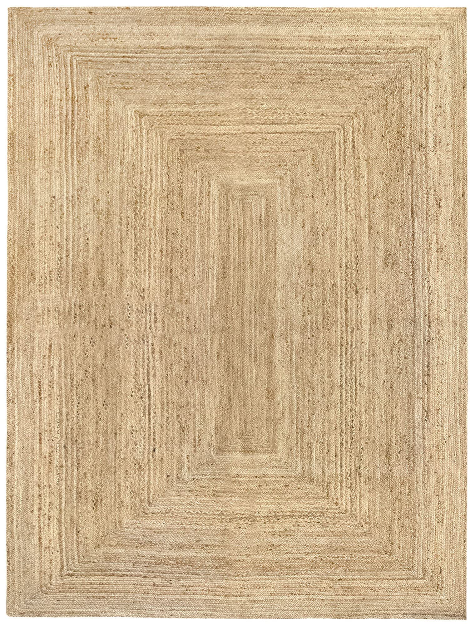 Hamid Dywan juta Alhambra Naturalny Kolor - Dywan 100% Włókno Jutowe, Ręcznie pleciony, Dywany do salonu, jadalni, sypialni, korytarza, naturalny kolor (300 x 400 cm)