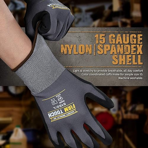 Miniatura 3 de Glove Station Pantalla táctil de alta destreza recubierta de palma de agarre extra resistente a cortes para uso general