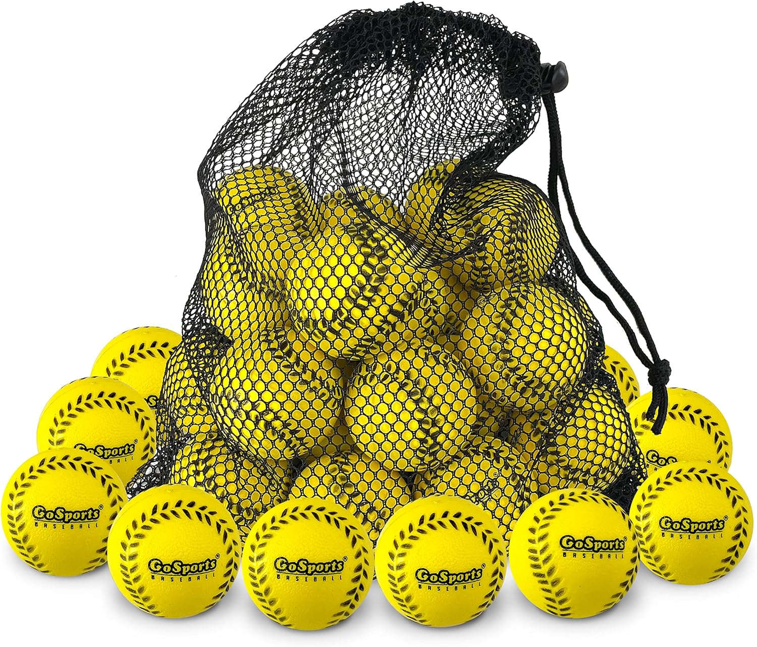 GoSports Mini Foam Baseballs for Pitching Machines and Batting Accuracy