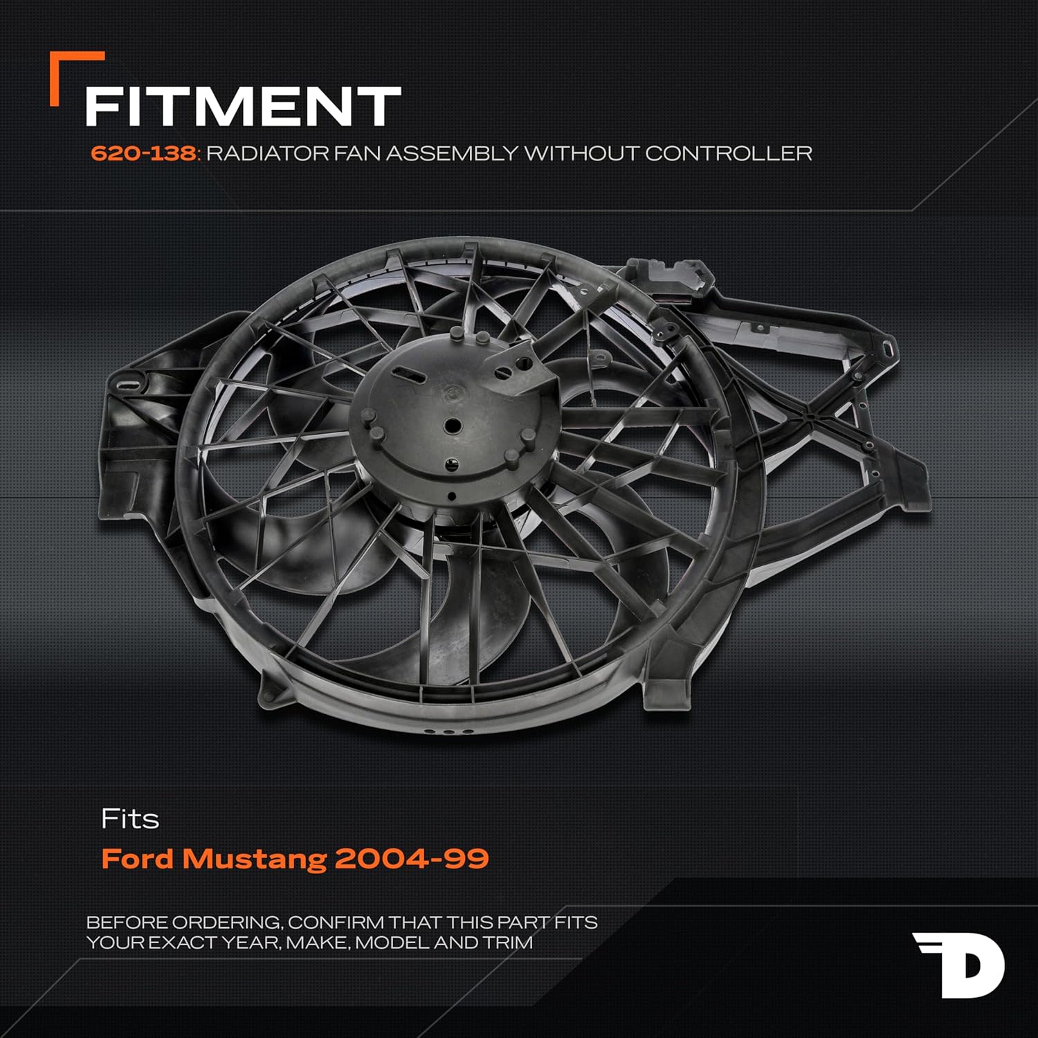 Dorman 620-138 Engine Cooling Fan Assembly Compatible with Select Ford Models