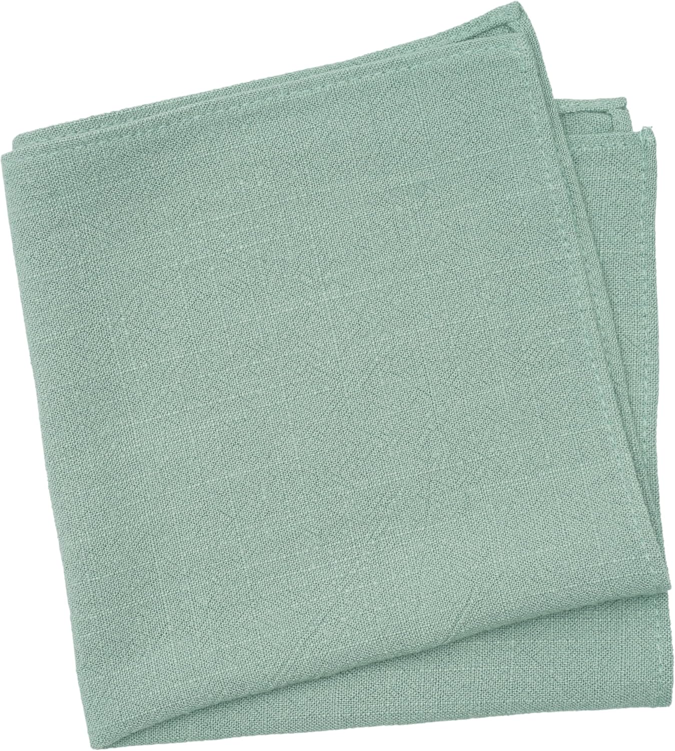 BELLUNO Solid Pocket Square for Men, Cotton and Linen Blend