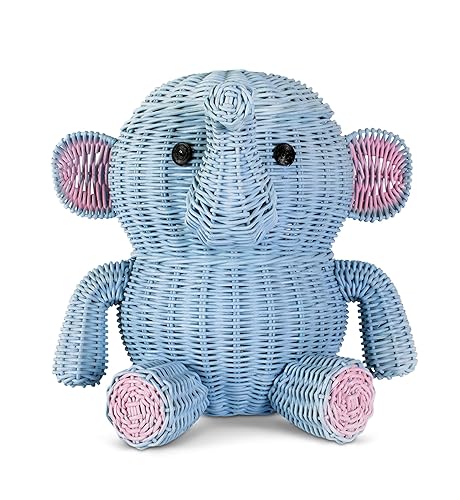 Miniatura 1 de Cesta de almacenamiento grande de ratán con tapa, decoración del hogar, organizador de estantes tejido a mano, lindo hecho a mano para cuarto de