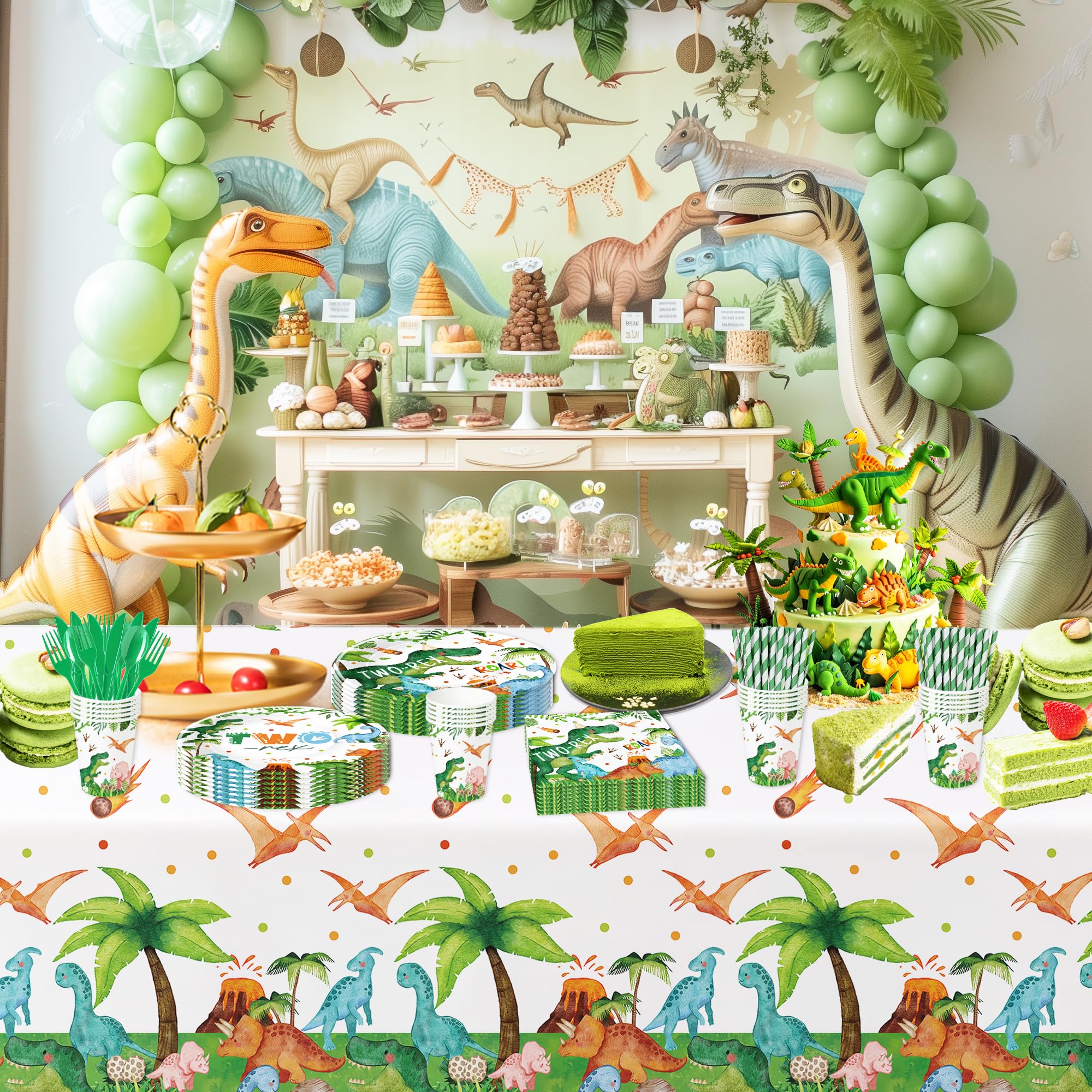 Amazon.com: Suhelkit Dinosaur 2nd Birthday Party Supplies For Boy  display picture 1