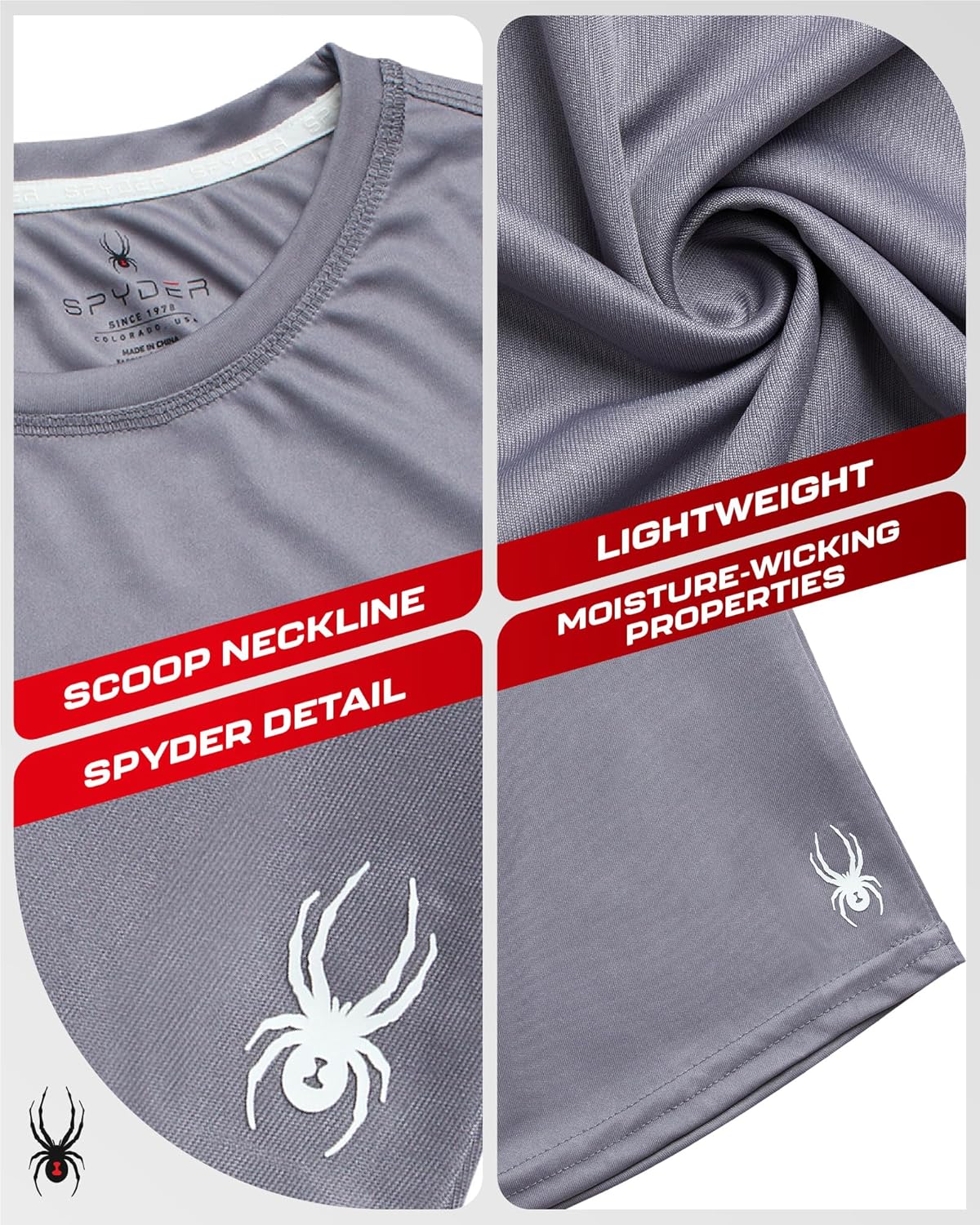 Spyder Women's Long Sleeve Athletic Running T-Shirt - Image 3