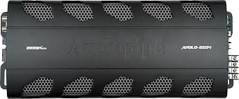 Audiopipe Class A/B Mosfet 4 Channel Amplifier (APDLO-2504), Car Amplifier 4 Channel, 2100 Watts, Overload/Overheat Protection, Built-in Low-Pass/High-Pass Crossover, Remote Bass Knob, car Audio