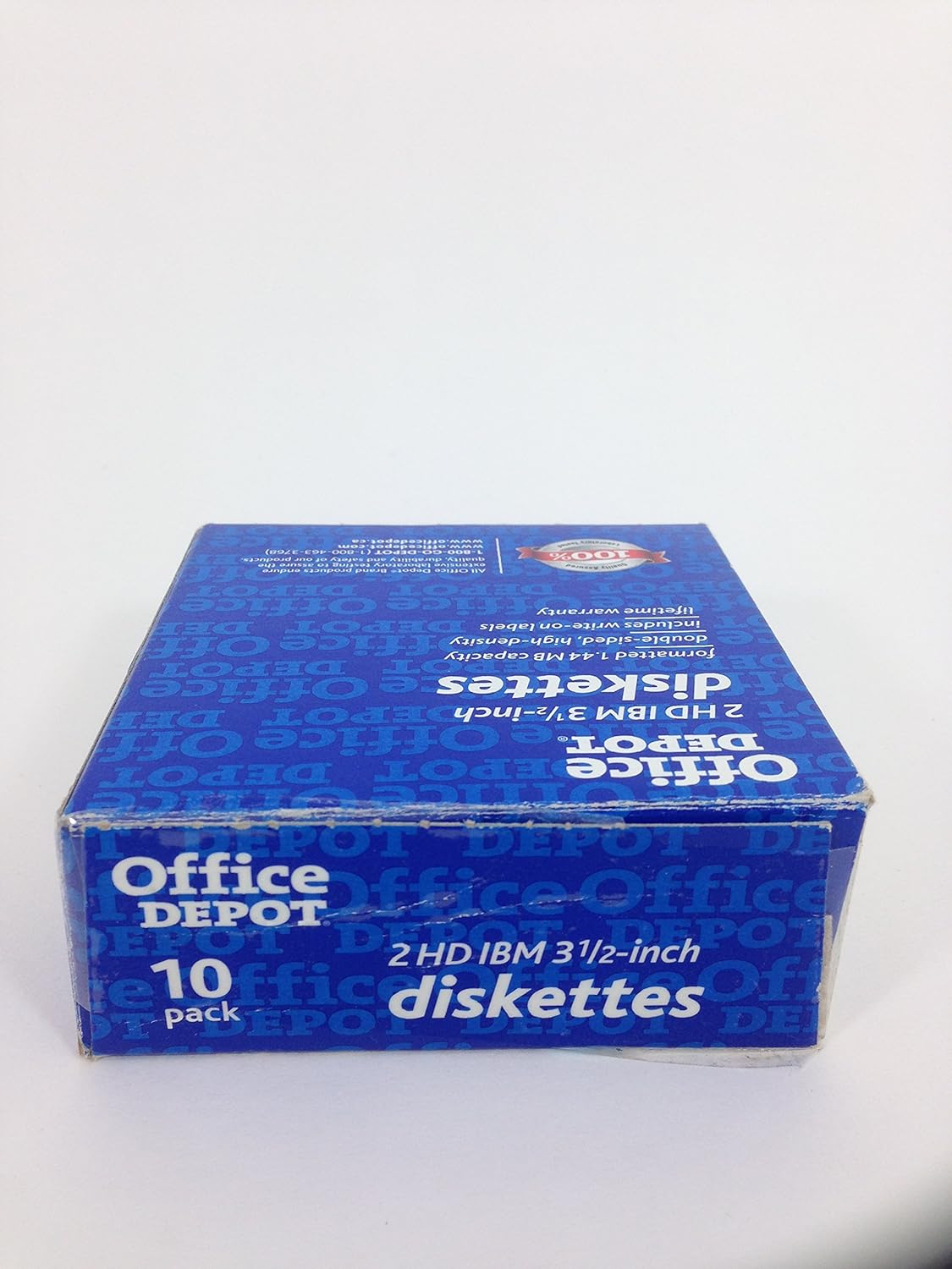 Office Depot 2 HD IBM 3 1/2-inch Diskettes (Box of 10)