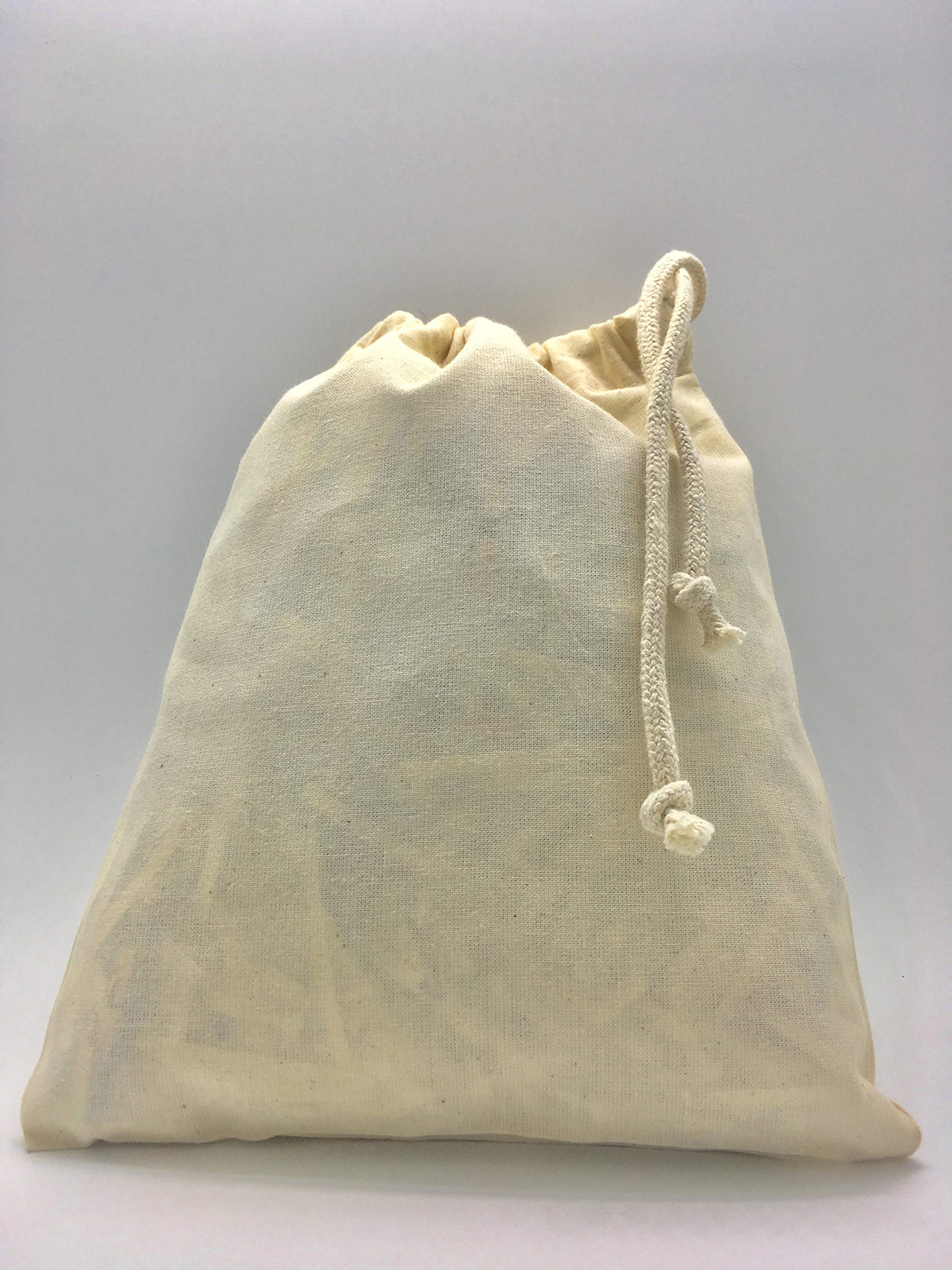 Bags-N-Aprons Natural Drawstring Bags (, Large 40Cm X 50Cm)