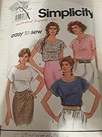 Vista 2 de Simplicity Sewing Pattern 7768 Woman's Pull-over Tops PT-MD S M
