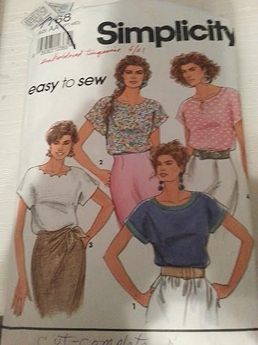 Miniatura 2 de Simplicity Sewing Pattern 7768 Woman's Pull-over Tops PT-MD S M