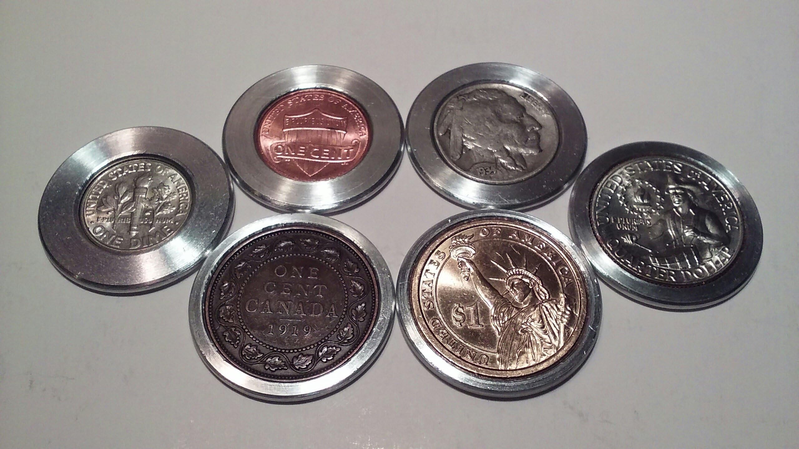 Spacers for Half Dollar Coin Ring Center Punch Kits! (Quarter)