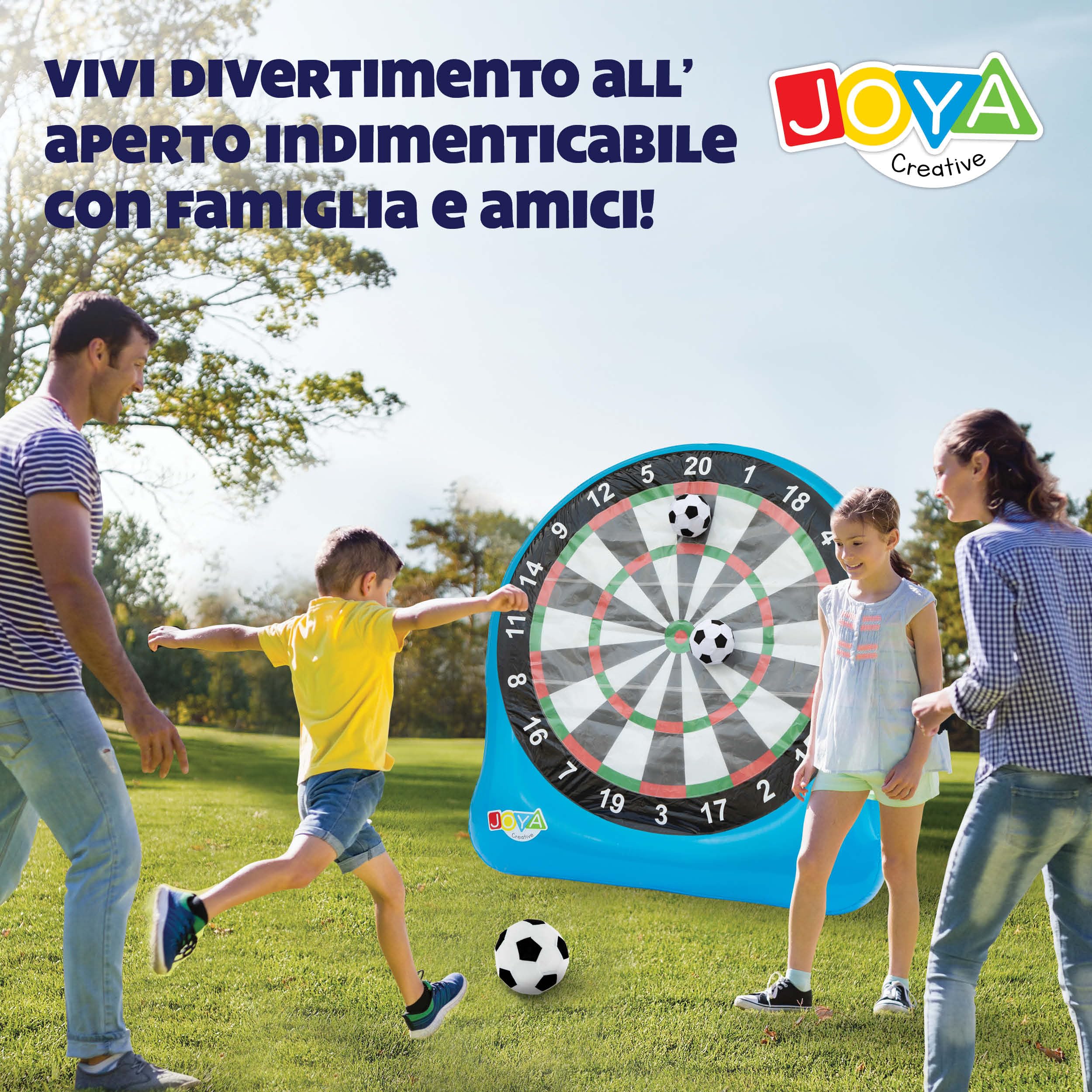 Freccette gonfiabili XXL, set di freccette da calcio per esterni, freccette XXL per giardino, con 3 palline e set di riparazione, ideali per feste in giardino, eventi e riunioni di