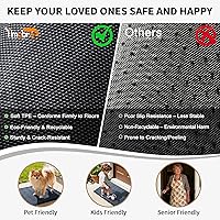 Vista 3 de Yimobra Tapete grande para puerta exterior, 36 x 24 pulgadas, impermeable, resistente, para puerta delantera, tapete de entrada de goma