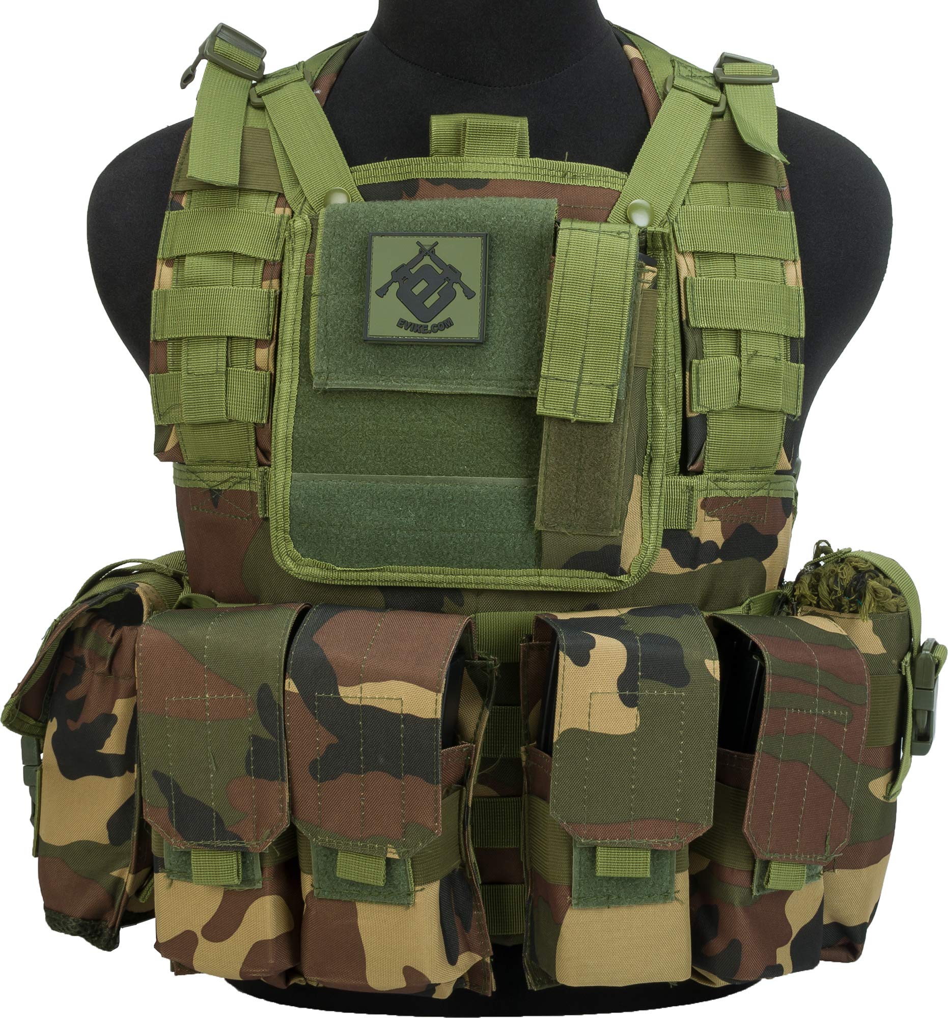 Evike Airsoft - Matrix Special Operations RRV Style Chest Rig (Color: Woodland)