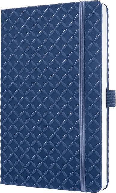 SIGEL JN101 Notebook Jolie, approx. A5, lined, hardcover, design indigo blue